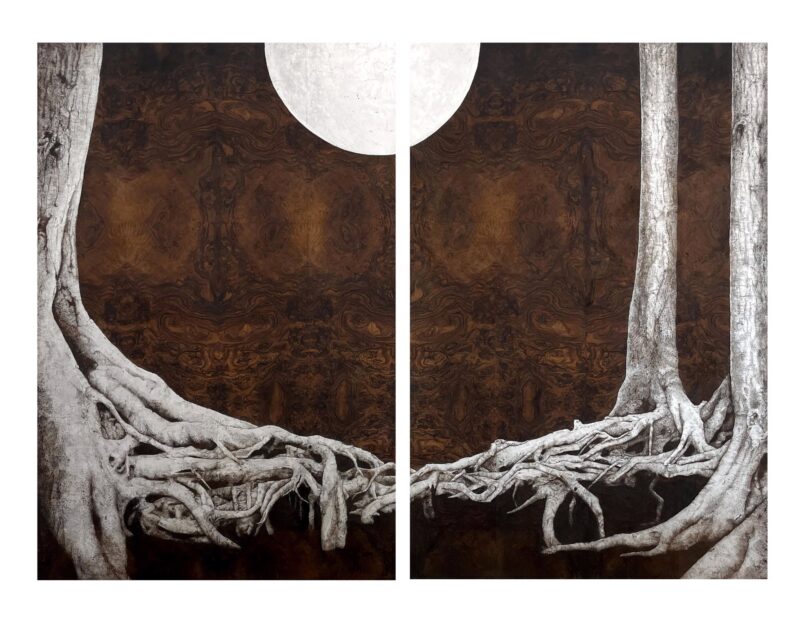 At Night (Diptych)